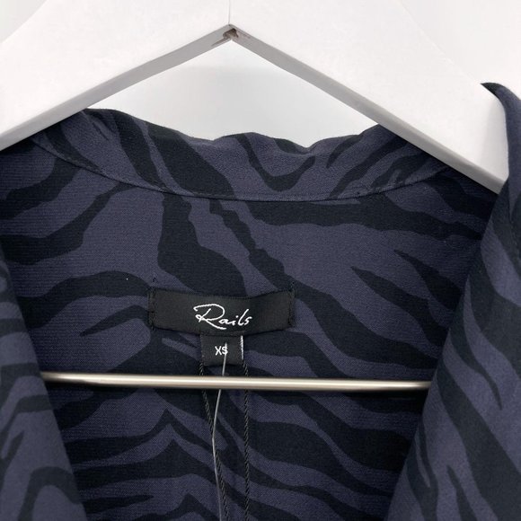 Rails Charcoal Callan Tiger Stipe Belted Jumpsuit - Picture 7 of 10